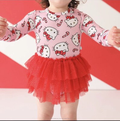 Posh Peanut 6-12 Hello Kitty Christmas Candy Long Sleeve Tulle Bodysuit Dress | eBay Posh Peanut 6-12 Hello Kitty Christmas Candy Long Sleeve Tulle Bodysuit Dress | eBay