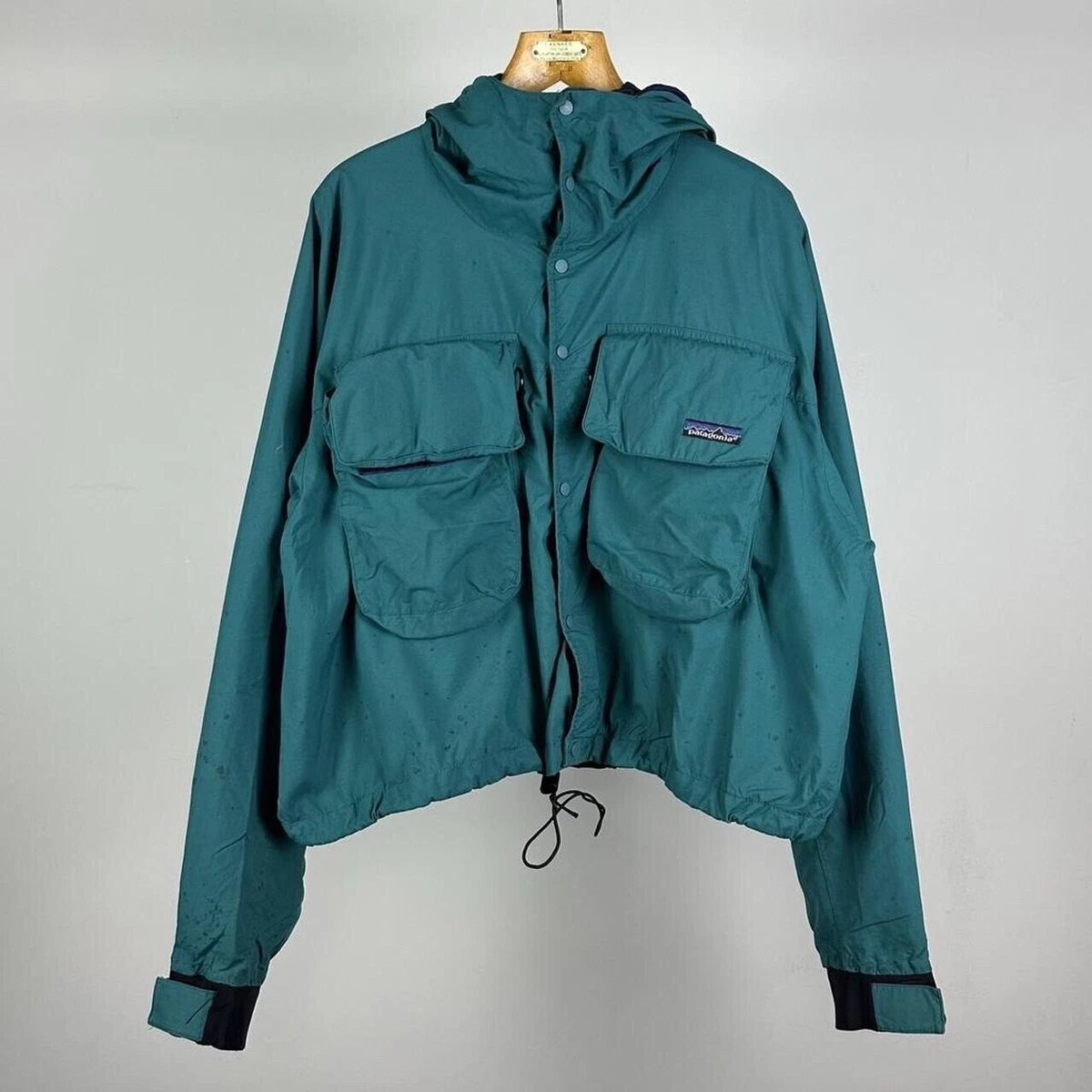 Vintage 2000s Patagonia SST Fly Fishing Wading Jacket Gorpcore, Green, Large