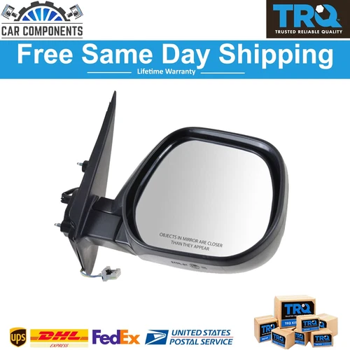 TRQ New Mirror Power Heated Passenger Side For 2010-2022 Mitsubishi Outlander