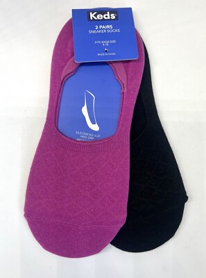 KEDS No Show Liner Socks Women Size 4-10 Low Cut Wild AST