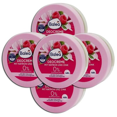 5er Pack: 5 x Deocreme mit Natron, 5 x 50 ml - Mit Natron und Zink