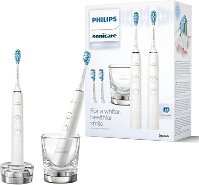 Philips Sonicare DiamondClean Elektrische Zahnbürste 2-Pack Weiß (HX9914/62)