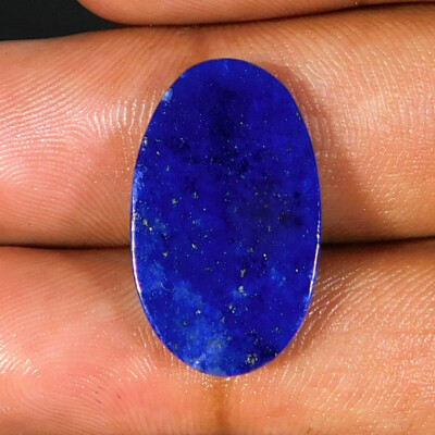 Gold Mark Lapis Lazuli Oval Cabochon Natural 22x14x03 mm Loose Gemstone 11.25Ct