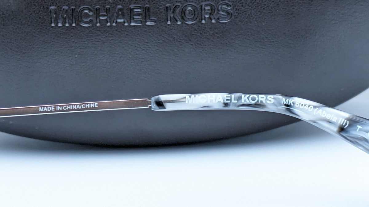 Michael Kors Abela III MK6040 321111 Black-White Cat Eye Womens