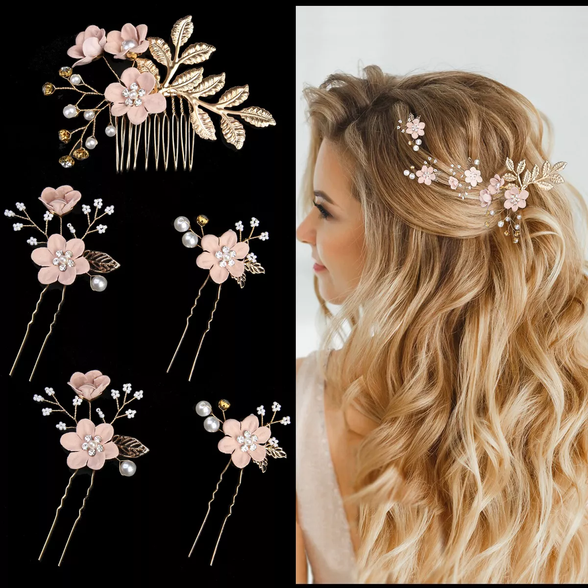 Women s Hair Accessories Artificial Flowers Bridal Hair Pins Clips