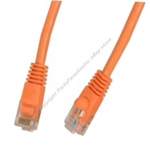 Lot10 3ft RJ45Cat5e Câble Ethernet/Cord$SH DISC{ORANGE{F