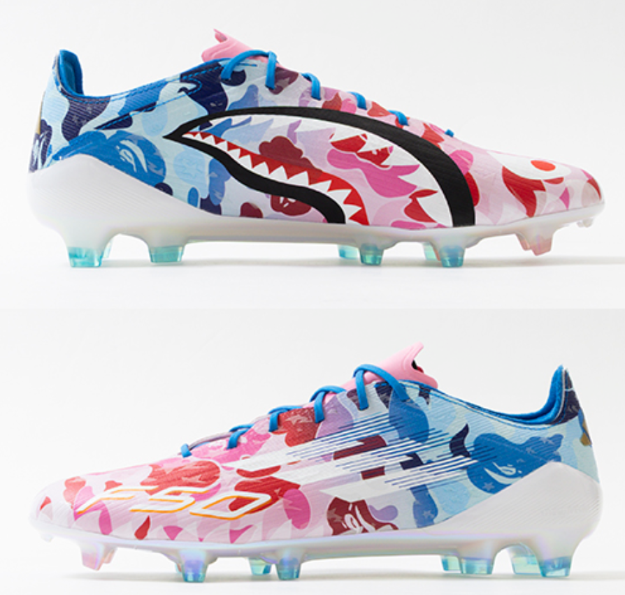 adidas F50 ELITE FG BAPE JS0573 Clear Pink/Footwear White/Icy Blue adidas F50 ELITE FG BAPE JS0573 Clear Pink/Footwear White/Icy Blue
