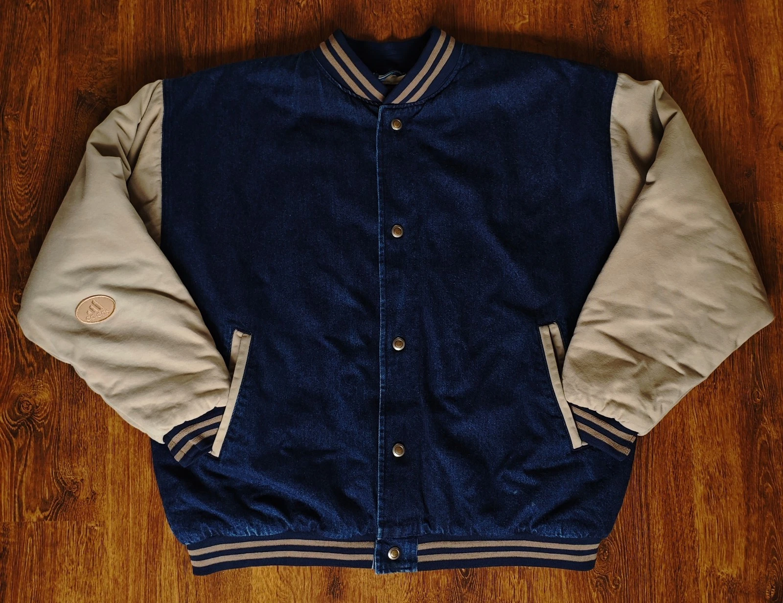 Sierra Pacific Men's Y2K Vintage 90s Padded Blue Denim Bomber Jacket М size
Opens in a new window or