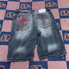 Akademiks Shorts Mens Size 40 Blue Y2K Retro Baggy Denim 