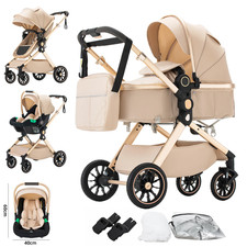 Baby Stroller 3 in 1Fold Pram Carriage Newborn Infant Stroller High Landscape Al