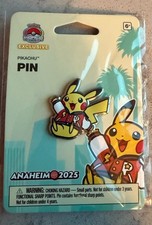 2025 Pokemon World Championships Anaheim Pikachu Pin So Cal Scene - IN HAND