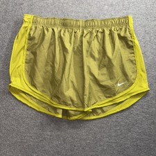Nike Tempo Women's Brief-Lined Running Shorts Green Size XL
