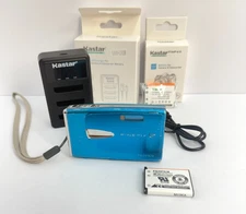Fuji Finepix Z20FD Digital Camera 3x OptZoom 10mp w/ 2  Batt+Charger - TESTED