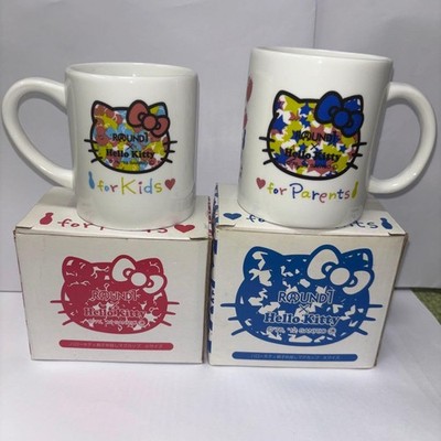 Sanrio Hello Kitty Round1 Mug Cup Set Small Large Authentic Genuine Rare