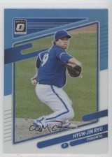 2021 Panini Donruss Optic Carolina Blue & White Prizm Hyun-Jin Ryu #172 1eh5
