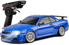 LD1899 1/18 RC Drift Car GTR R34 2.4GHz RWD with Gyroscope on-Road Alloy Body...