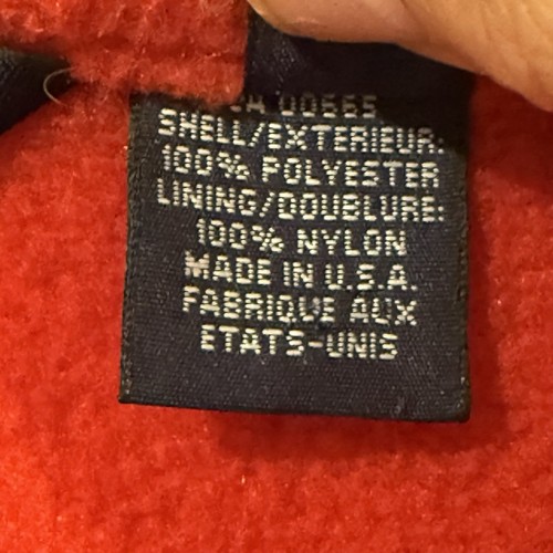 Vintage Eddie Bauer EBTEK Men’s Red Polartec Fleece Jacket Size Xlarge Made USA - Picture 4 of 5