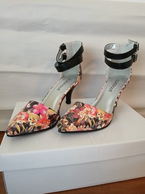 New Classique Womens Pointed Toe Camlo Pump Heels Shoes - Floral US SZ 7M