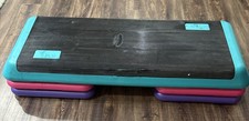 The Original STEP Aerobic Exercise Platform 4 Raisers Workout GUC 42 Inch