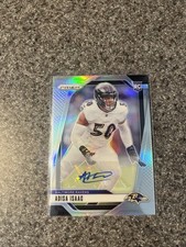 2024 Panini Prizm Rookies Adisa Isaac #302 Silver Prizm Autographs (AU, RC)