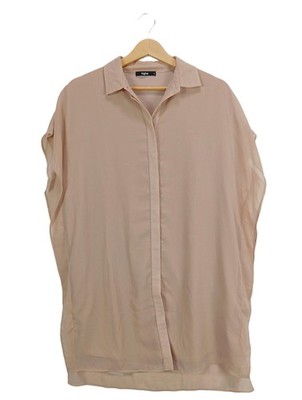 TIGHA Schlupf-Bluse Damen Bluse Gr. DE 36 nude Casual-Look