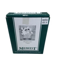 Midwest of Cannon Falls Door Knocker Topper Easter Bunny Rabbit Basket cast iron