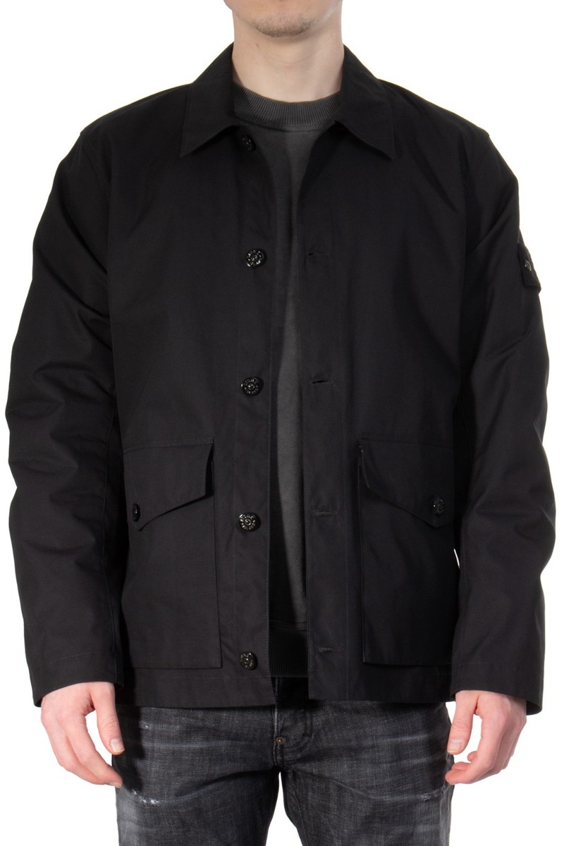 STONE  GHOST PIECEオーバーシャツ（ジャケット） STONE ISLAND - Ghost Piece overshirt in linen blend for men – NEW