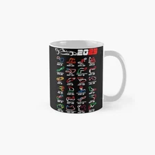 Calendar Formula race cars 2025 circuits colors Classic Mug , Gift For Family