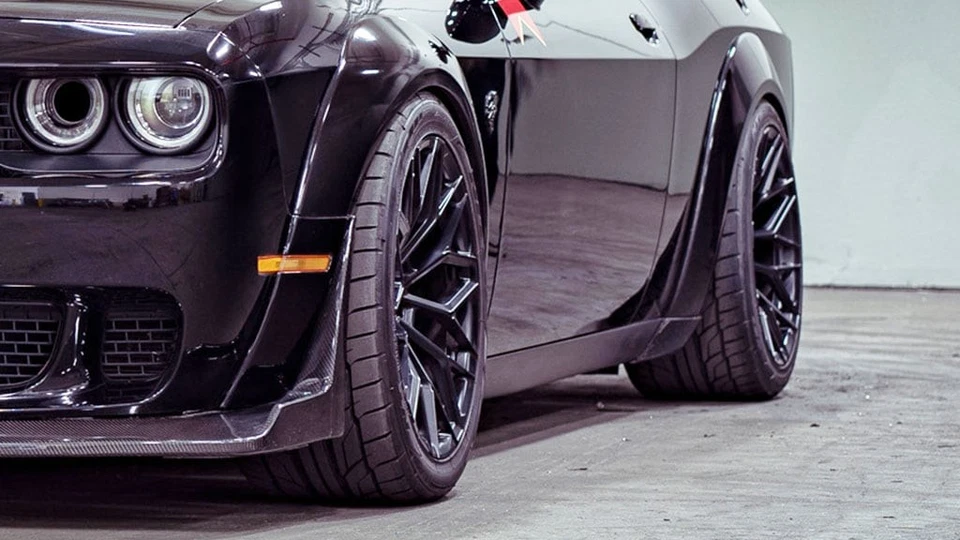 F22x9/R22x10.5"Staggered Asanti Wheels ABL-39 Mogul 5 Satin Black Flow Formed - Image 2 of 4