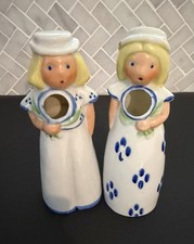 Vintage Ceramic Dutch Girl Toothbrush Holders. Perfect Deco For Bathroom