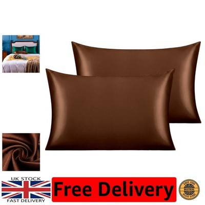 Seidensatin Kissenbezüge für Haare & Haut - 2er Pack, 50x75 cm, maschinenwaschbar