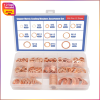 Kupferscheiben Set 300Pcs Metrische Dichtungsscheiben M5-M20