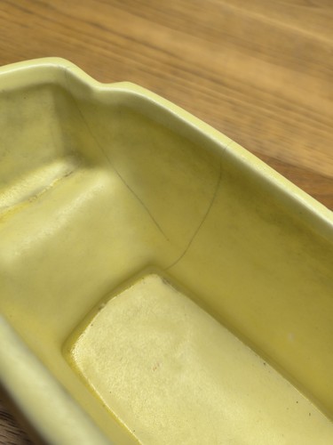 McCoy Pottery Planter Yellow Art Deco No. 341 Garden Club Matte MCM Vintage - Picture 3 of 10