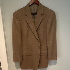 Men's Brown Sport Coat Blazer Single-Breasted Two-Button Notch Lapel Vent