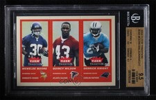 2004 Fleer Tradition Mewelde Moore Quincy Wilson Derrick Knight #360 BGS 9.5 0l2