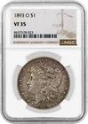 1893 O $1 Morgan Silver Dollar NGC VF35 Very Fine Circulated Key Date Coin