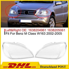 Streuscheibe Klar Lins Scheinwerferglas für Mercedes Benz ML Klasse W163 02-05 Streuscheibe Klar Lins Scheinwerferglas für Mercedes Benz ML Klasse W163 02-05