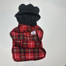 Disney Mickey Mouse Dog Costume Hoodie. Plaid Simple. XS