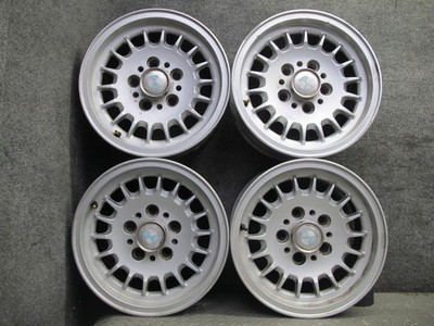83-89 BMW E24 633CSI SET OF 4 FACTORY ALLOY R14'' WHEEL RIM 14x6.5J ET22 OEM