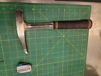 Vintage Estwing Rock Pick Stacked Leather Handle  Geology Rock Hound Hammer 