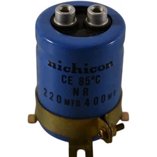 NEW Nichicon CE NR 220uF 400V Aluminum Electrolytic Capacitor