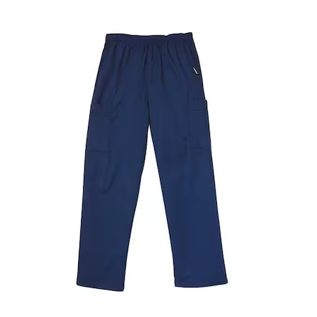 Landau 8555Bnplrg Scrub Cargo Pants, Cotton/Polyester, Drawstring Waist, 31 In