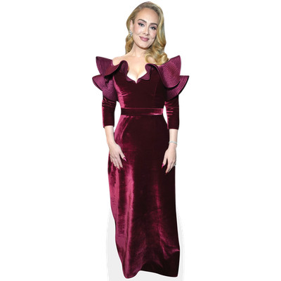 Adele (Velvet) Pappaufsteller lebensgross
