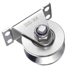 304 Stainless Steel Wall Mounted Cable Pulley VType for High Load Applications