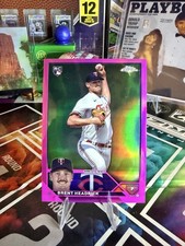 BRENT HEADRICK - 2023 TOPPS CHROME BASEBALL PINK REFRACTOR ROOKIE CARD. rookie card picture