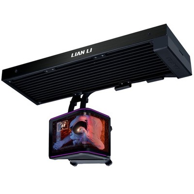 Lian Li HydroShift II OLED Curved 360 Fanless AiO-Wasserkühlung, 360 mm, OLED-Di