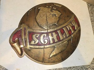 Vintage 1972 Schlitz Beer Sign,Plastic,Embosograph Display,World,Globe,Earth