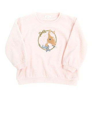 Angel Dear Infant Girls' Velour Horse Pullover - 410-F25-WHP-INF