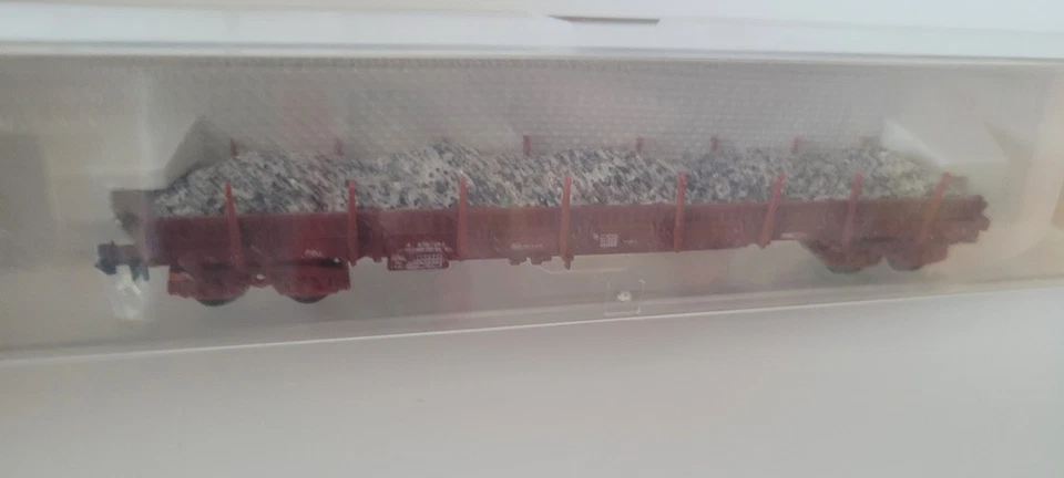 Wagon plat Fleischmann avec chargement de ballast (Ex. 1) - Photo 3/4