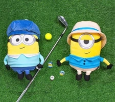 Minions Bob Golf Driver Head Cover 2Type Cute Plush Club Headcover